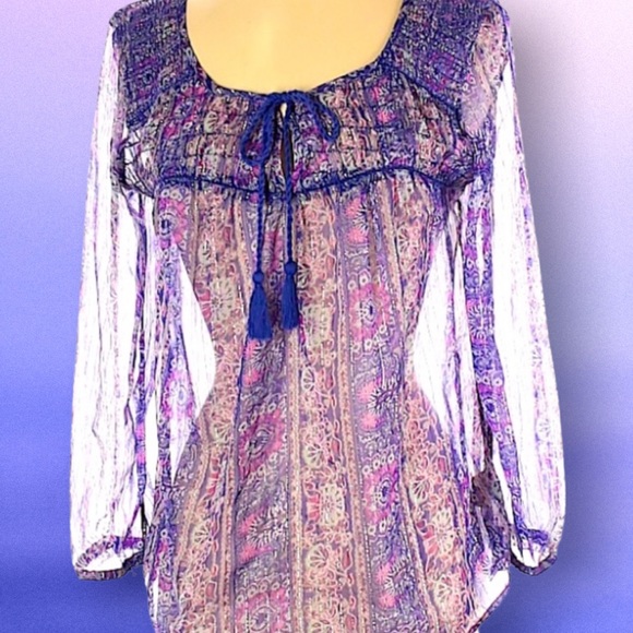 American Eagle Outfitters sheer blouse - Picture 5 of 6